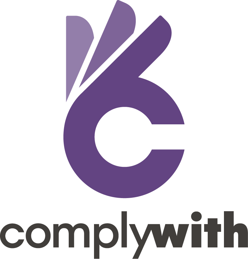 ComplyWith logo vertical centred logo